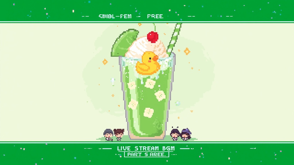 【6曲セット】配信用ピコピコBGM Vol.06「メロンクリームソーダ」