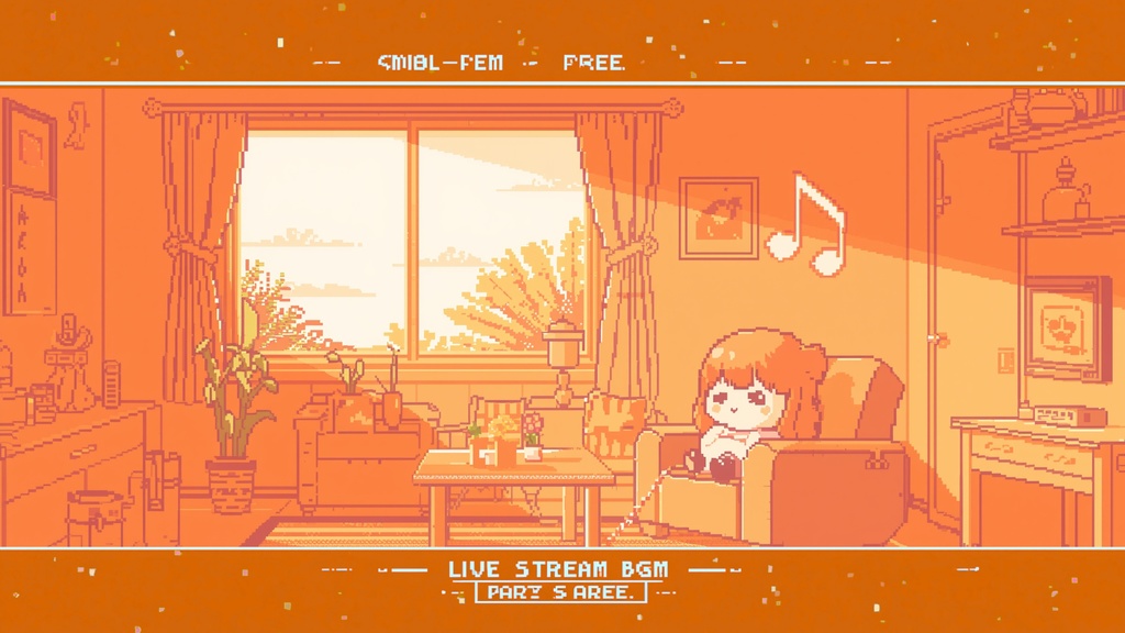 【個人配信者向け】雑談を邪魔しないピコピコ配信BGM Vol.15〈ライト版6曲〉｜商用利用OK｜「夕日」