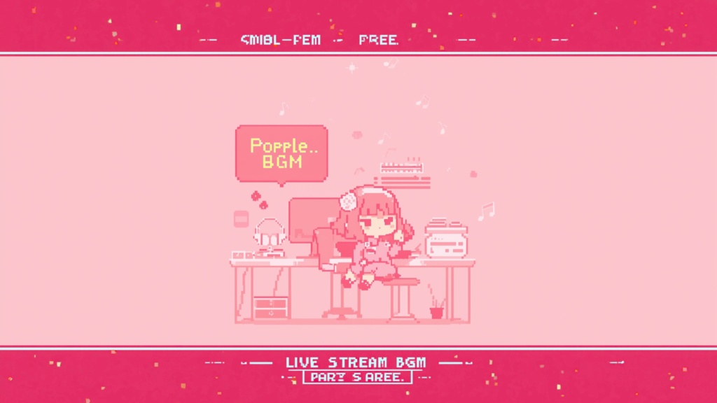 待機画面がプロっぽく整うループポピポピ電子音BGM Vol.2「Lip」