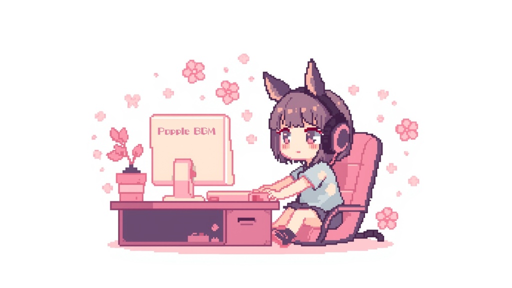 【個人配信者向け】雑談を邪魔しないポピポピ電子音BGM Vol.30「桜Vtuber」