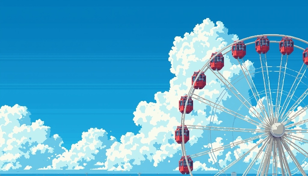 【個人配信者向け】雑談を邪魔しないポピポピ電子音BGM Vol.39「観覧車」