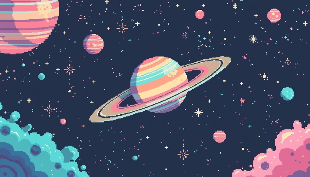 【個人配信者向け】雑談を邪魔しないポピポピ電子音BGM Vol.48「土星」