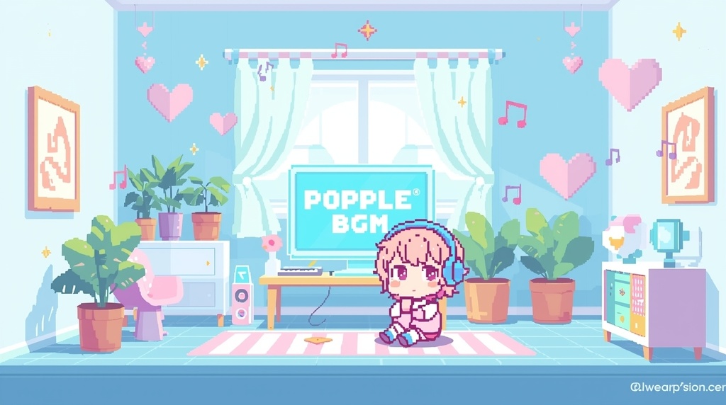 【個人配信者向け】雑談を邪魔しないポピポピ電子音BGM Vol.52「ポピポピチップチューン」