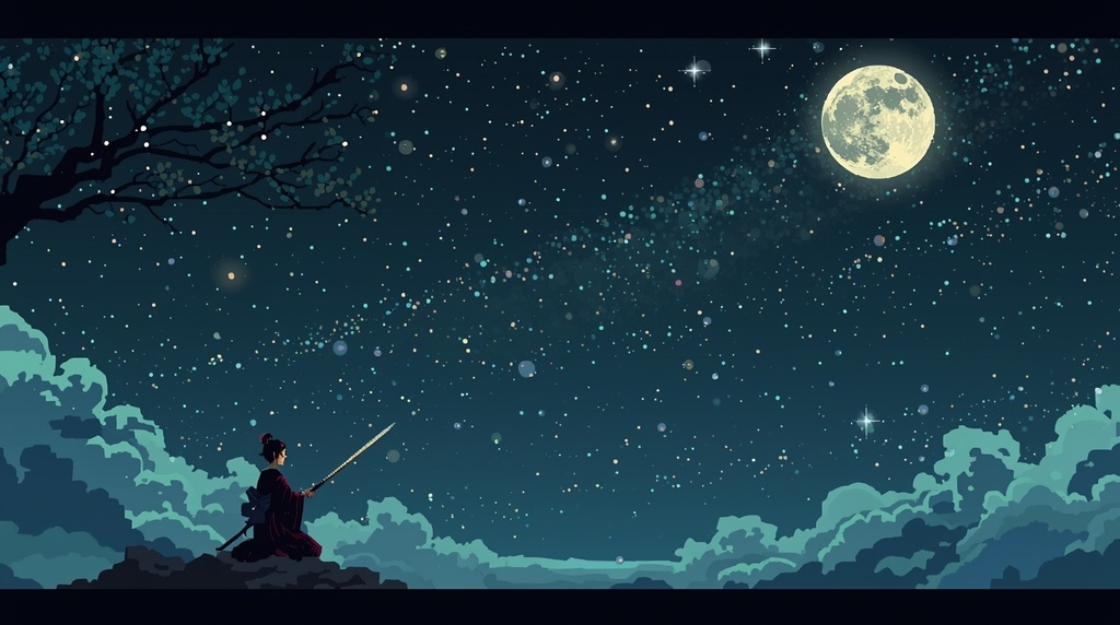 【個人配信者向け】雑談を邪魔しないポピポピ電子音BGM Vol.62「月下の稽古」