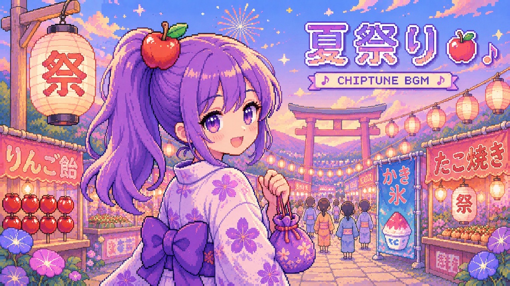 【個人配信者向け】雑談を邪魔しないポピポピ電子音BGM Vol.73「夏祭り」