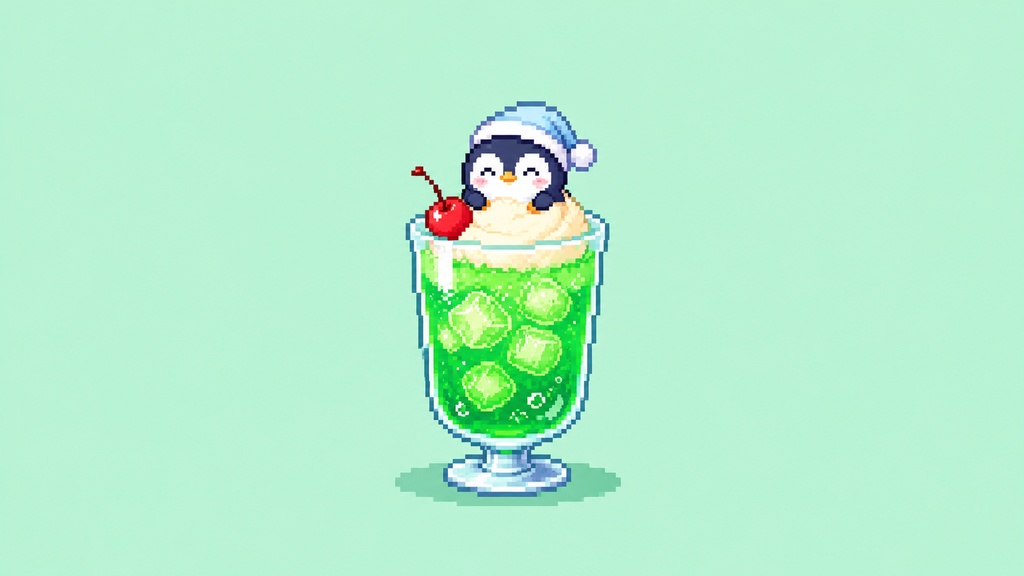 【作業用・配信用BGM】MeloPen メロンソーダ|ペンギンとゆるかわ8bitチップチューン Vol.91 著作権フリー