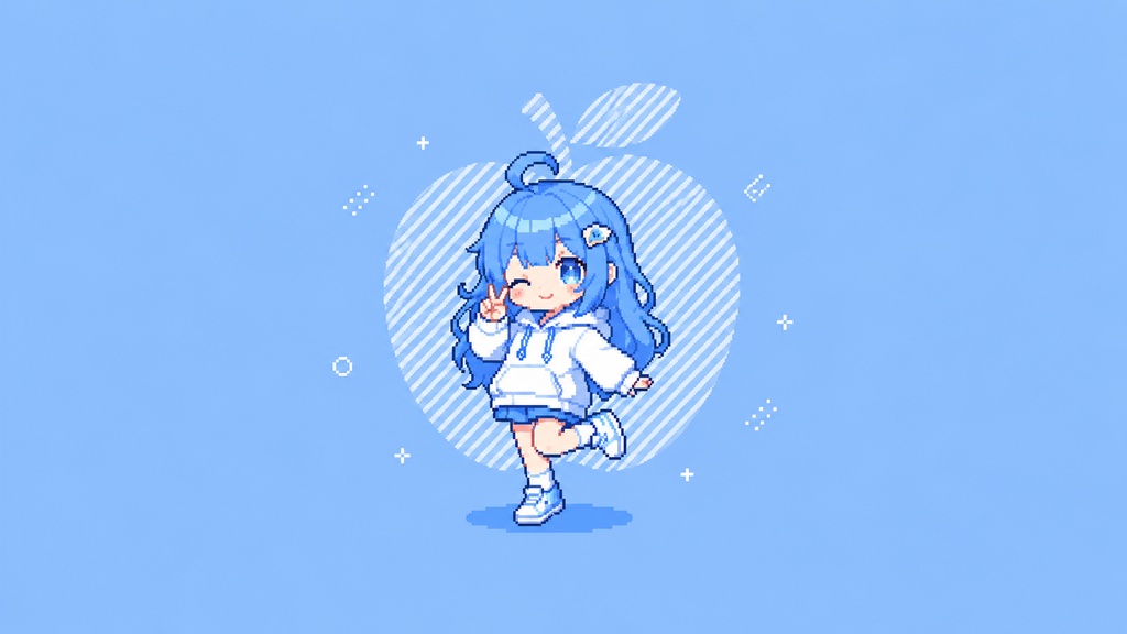 【作業用・配信用BGM】Blue Apple Girl ｜まったりかわいいフリーBGM Vol.92 著作権フリー