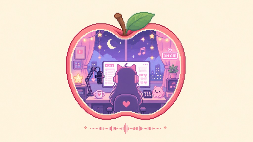 【作業用・配信用BGM】りんごの配信部屋｜配信開始前のわくわく待機8bitBGM Vol.100 著作権フリー