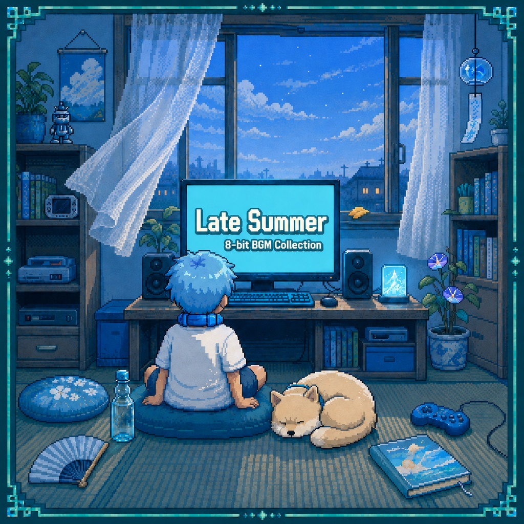 【個人配信者向け】雑談を邪魔しないポピポピ電子音BGM Vol.115「Late Summer Pixel」