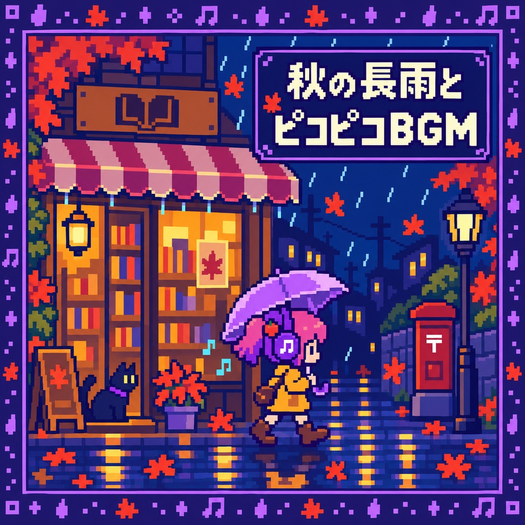 【個人配信者向け】雑談を邪魔しないポピポピ電子音BGM Vol.118「秋の長雨」