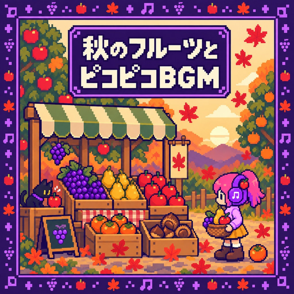 【個人配信者向け】雑談を邪魔しないポピポピ電子音BGM Vol.119「秋のフルーツ」
