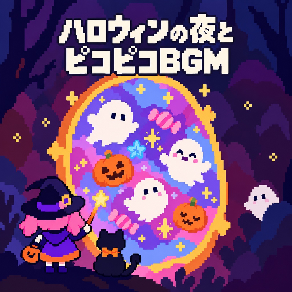 【個人配信者向け】雑談を邪魔しないポピポピ電子音BGM Vol.121「ハロウィンの夜とピコピコBGM」