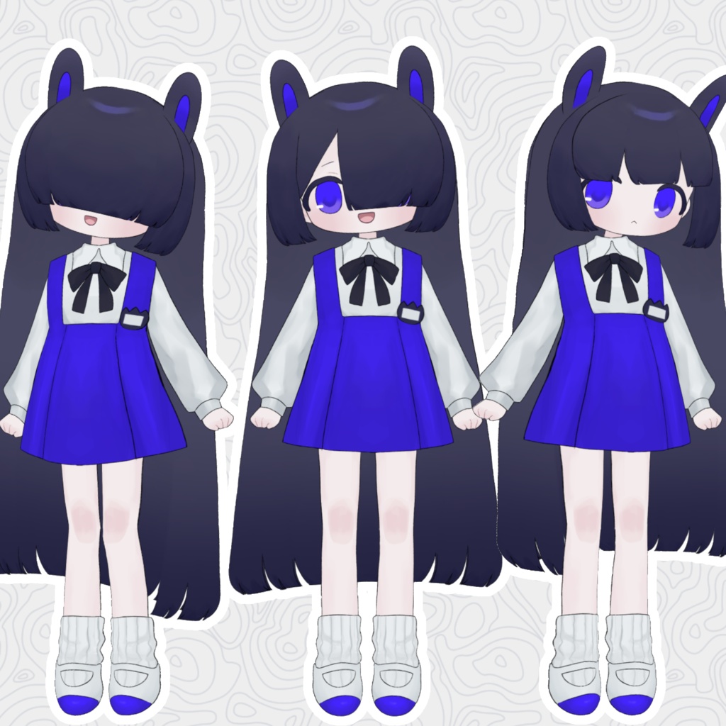 【汎用モデル】めかくれうさちゃん【VtubeStudio対応】