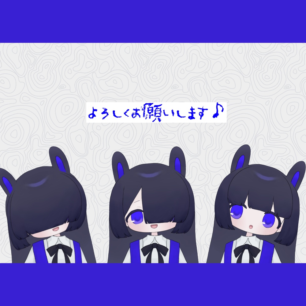 【汎用モデル】めかくれうさちゃん【VtubeStudio対応】