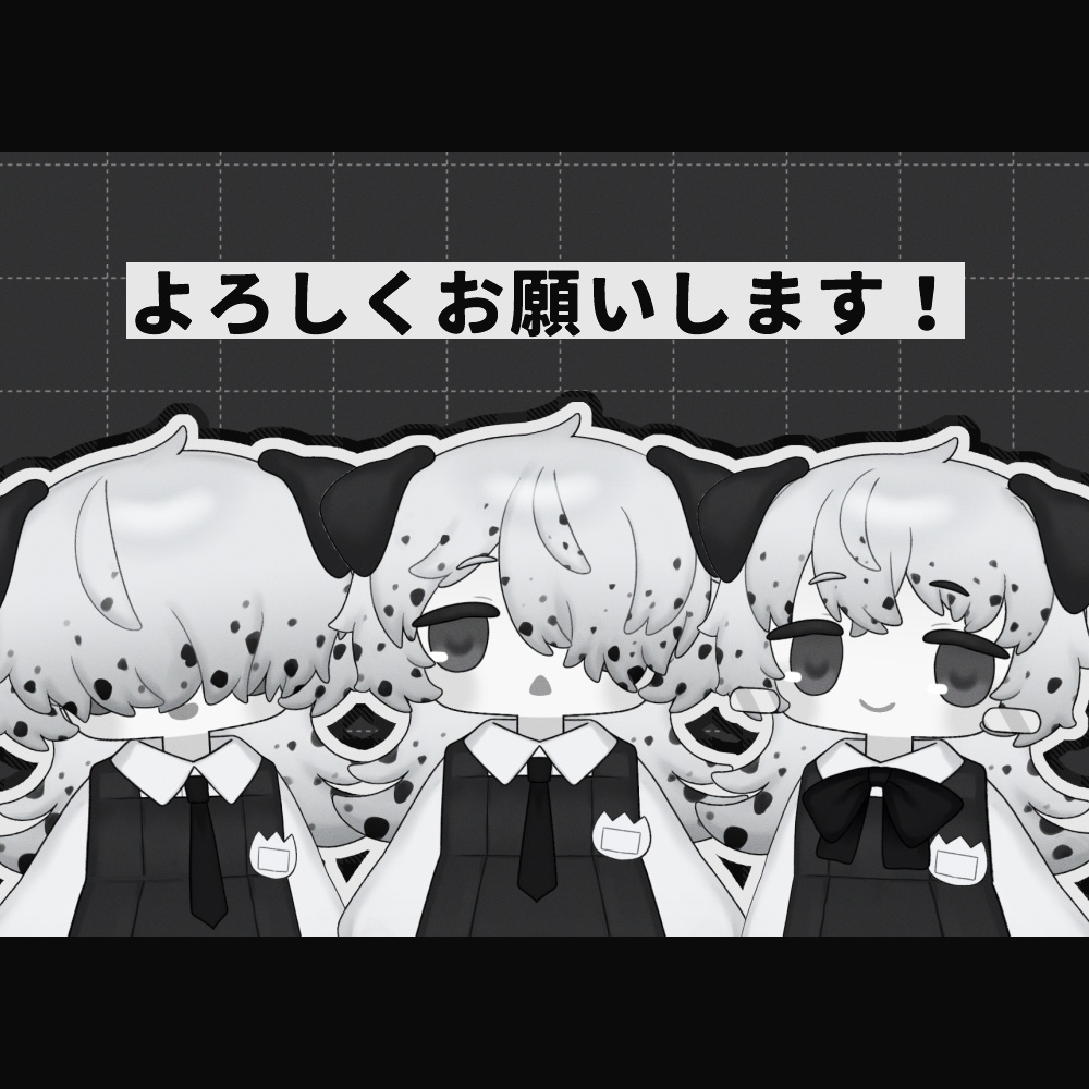 【汎用モデル】めかくれだるめしあんちゃん【VTS対応】