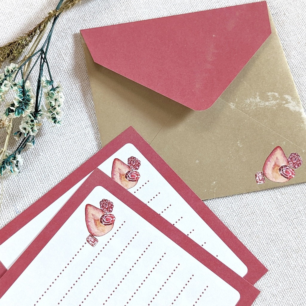 封筒・便せん《お祝いのケーキ》