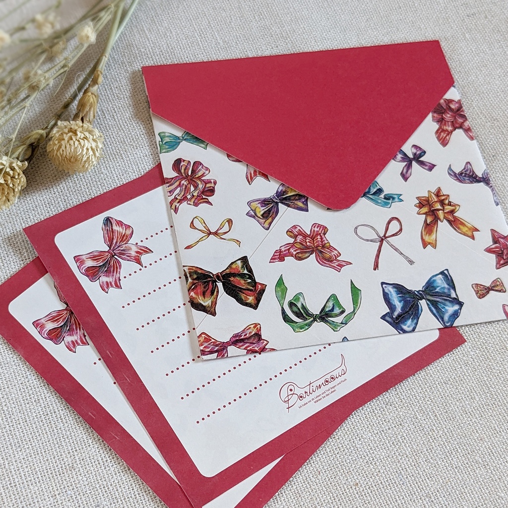封筒・便せん《リボン(白)》