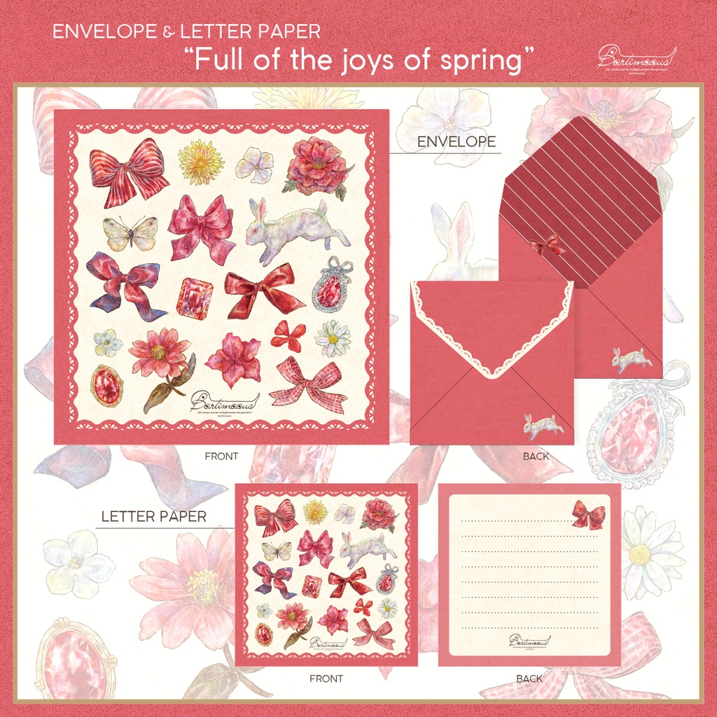 封筒・便せん《Full of the joys of spring》