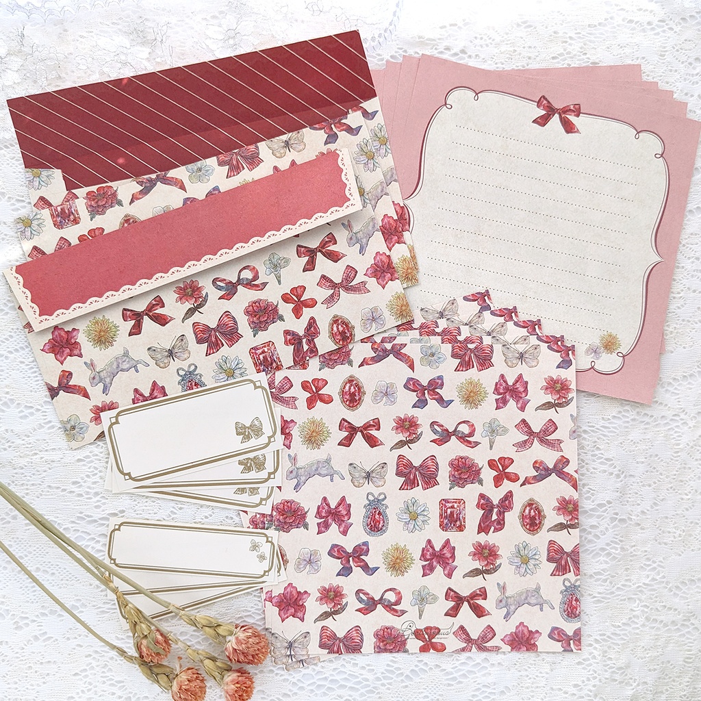 スクエアレターセット《Full of the joys of spring》