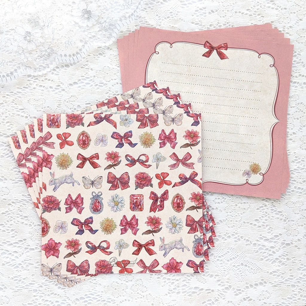 スクエアレターセット《Full of the joys of spring》