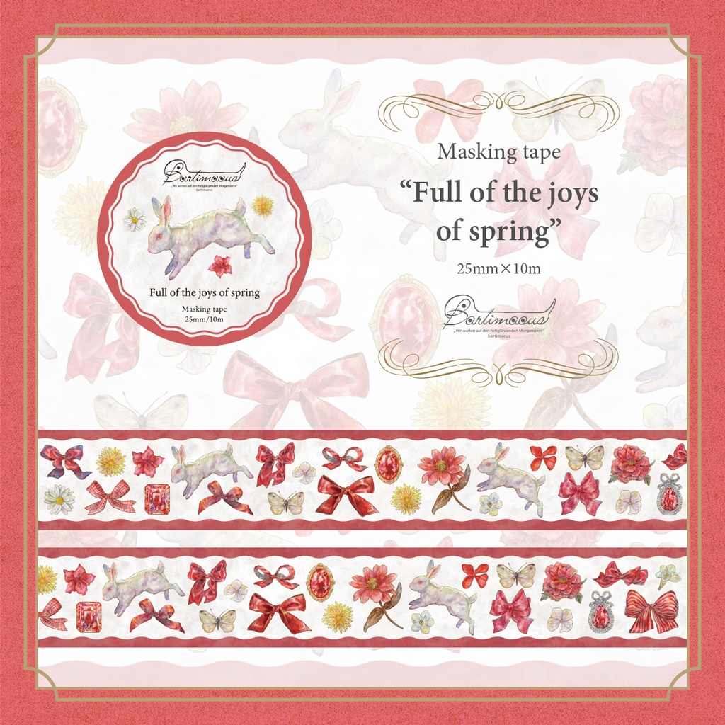 マスキングテープ《Full of the joys of spring》
