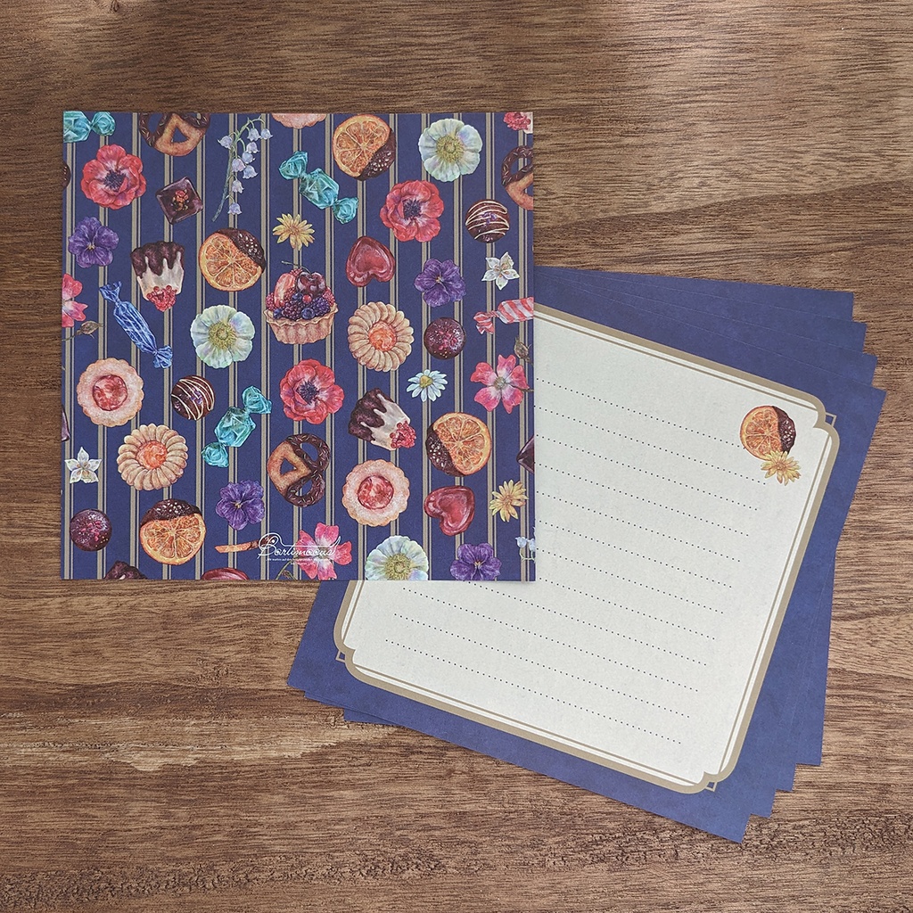 スクエアレターセット《petit cadeau》