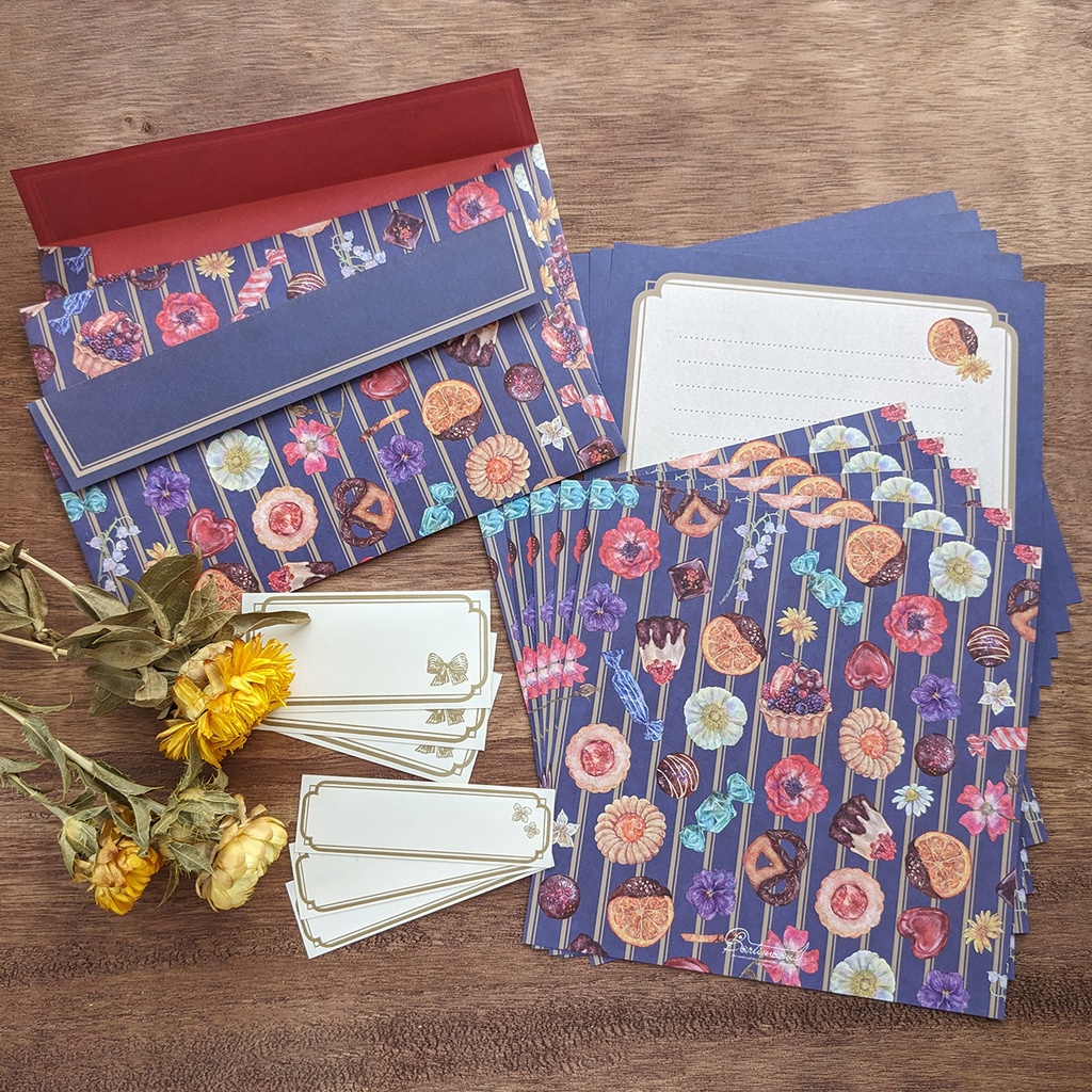 スクエアレターセット《petit cadeau》