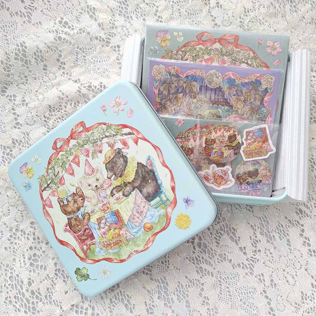 こぐまの文具缶セット