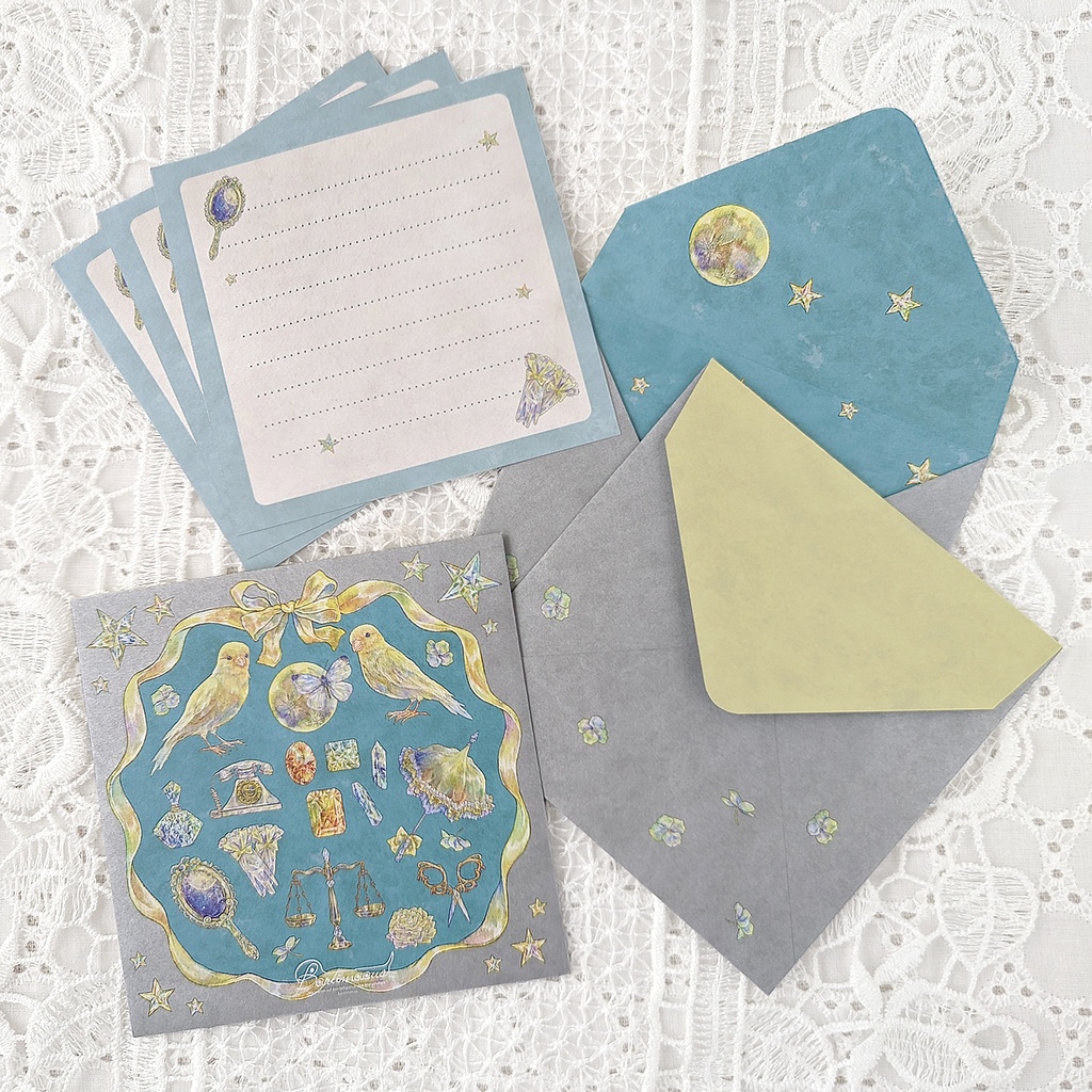 封筒/便せん《金糸雀夜窓》