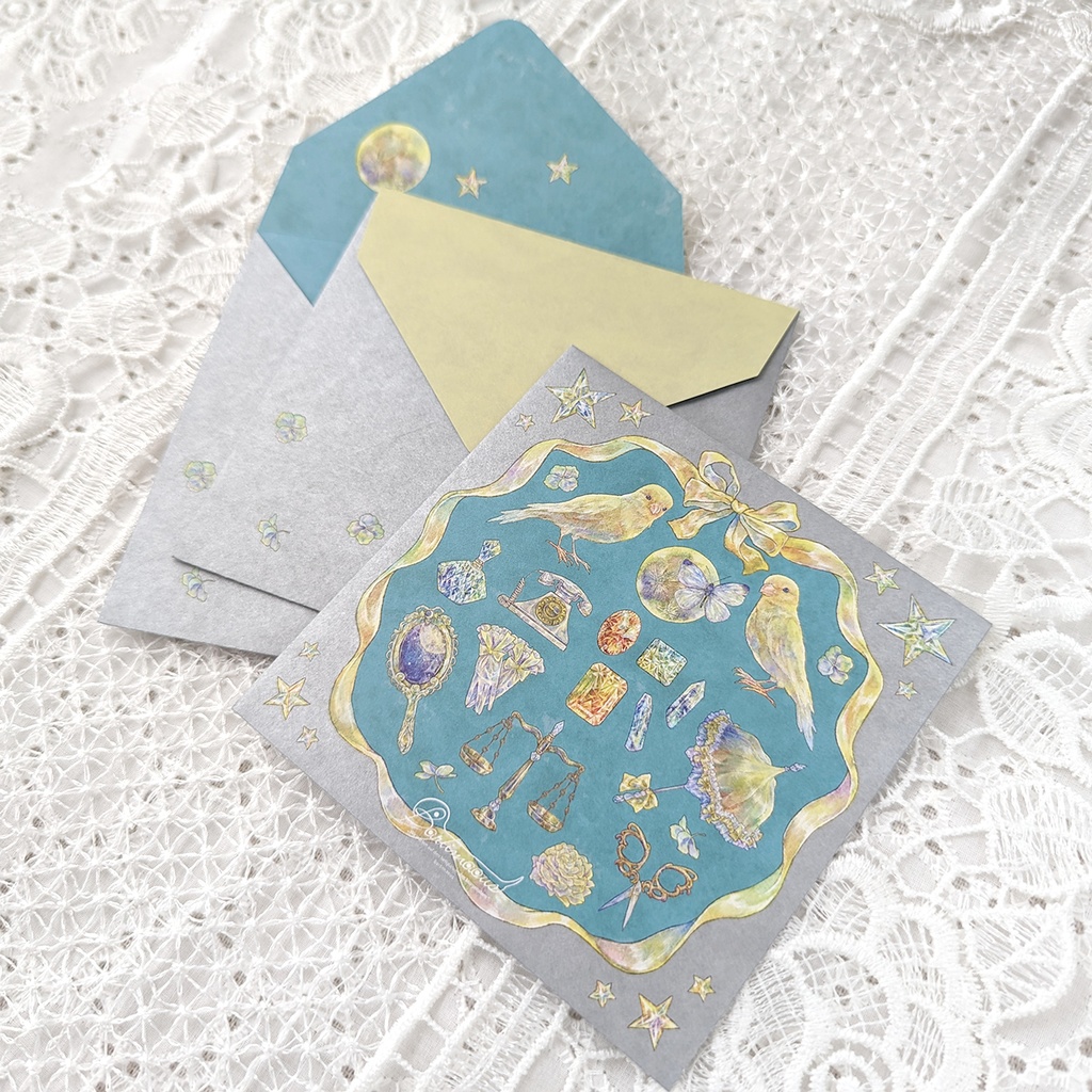 封筒/便せん《金糸雀夜窓》