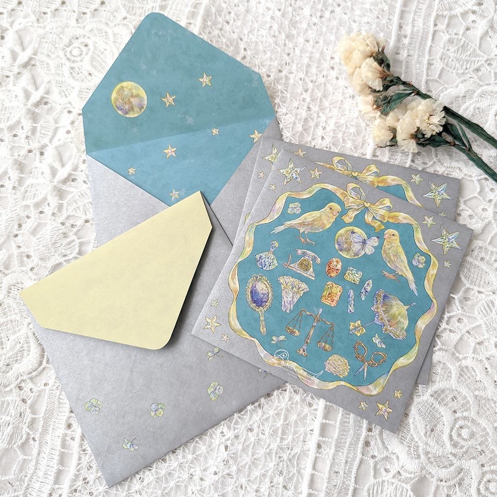 封筒/便せん《金糸雀夜窓》