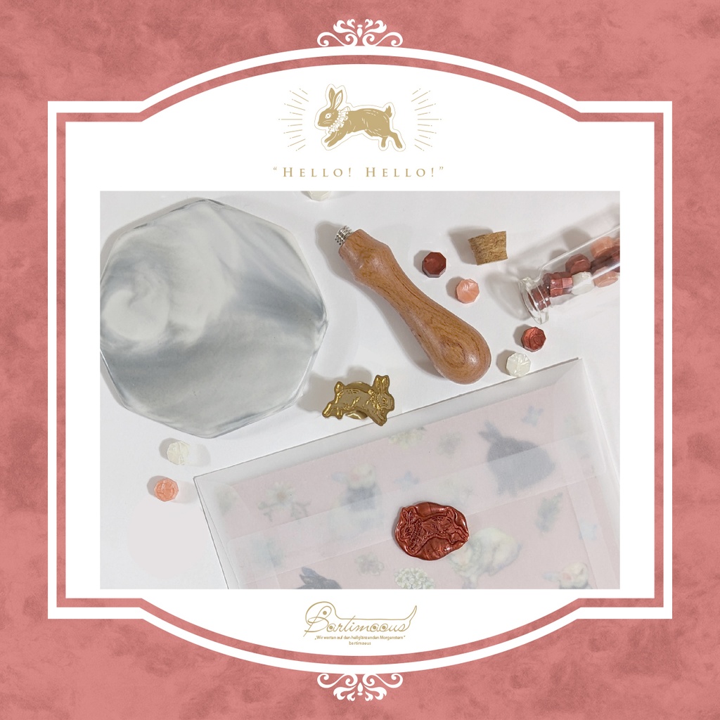 シーリングスタンプヘッド《Hello! Hello!》