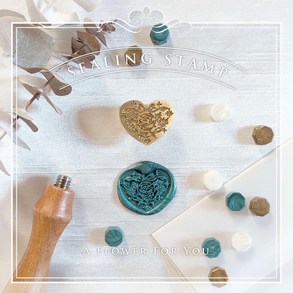 シーリングスタンプヘッド《A Flower for you》