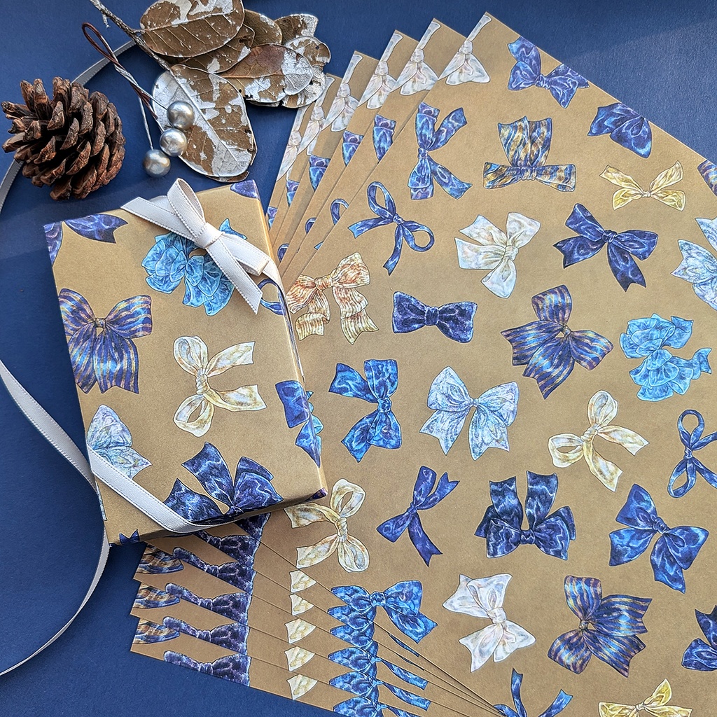 デザインペーパー《Snowlight ribbon》