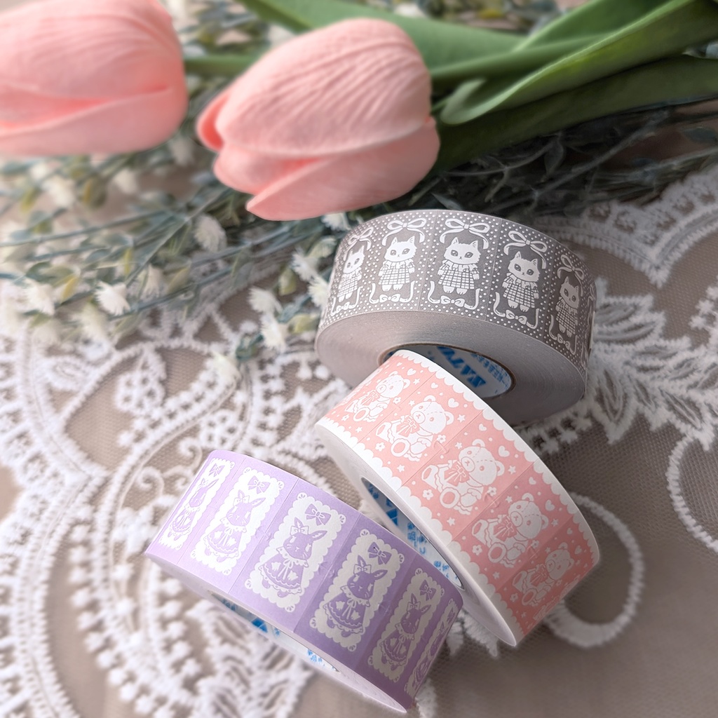 ラベラーシール《おめかしうさぎ》