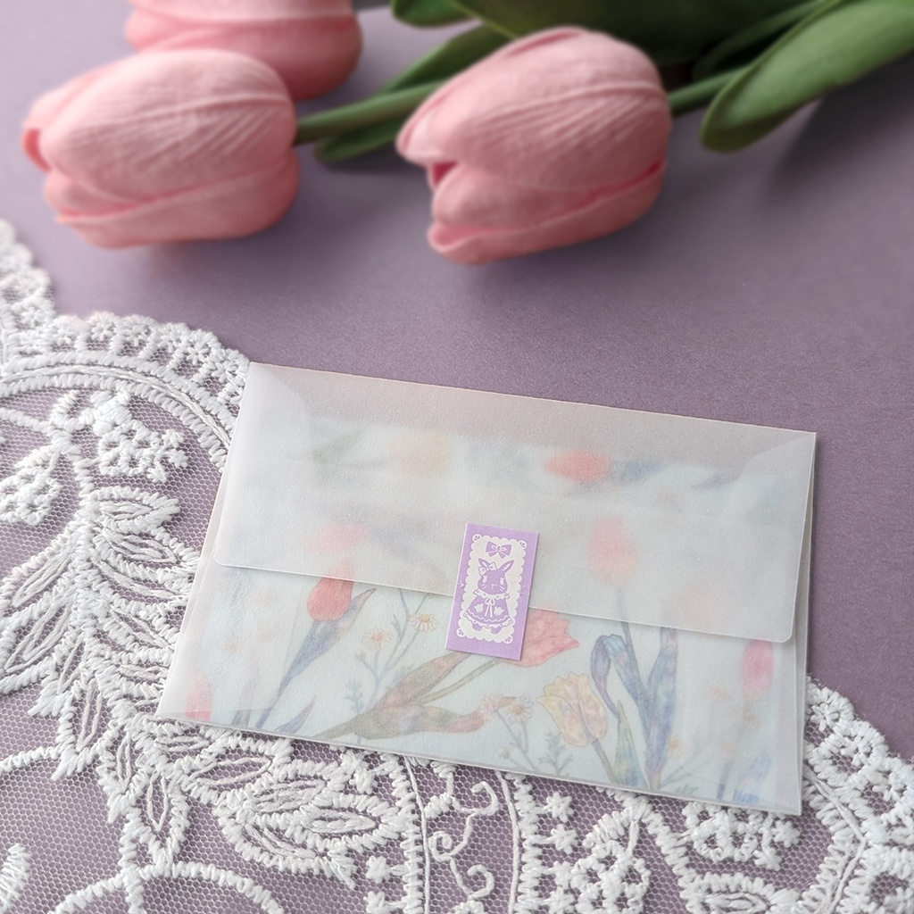 ラベラーシール《おめかしうさぎ》