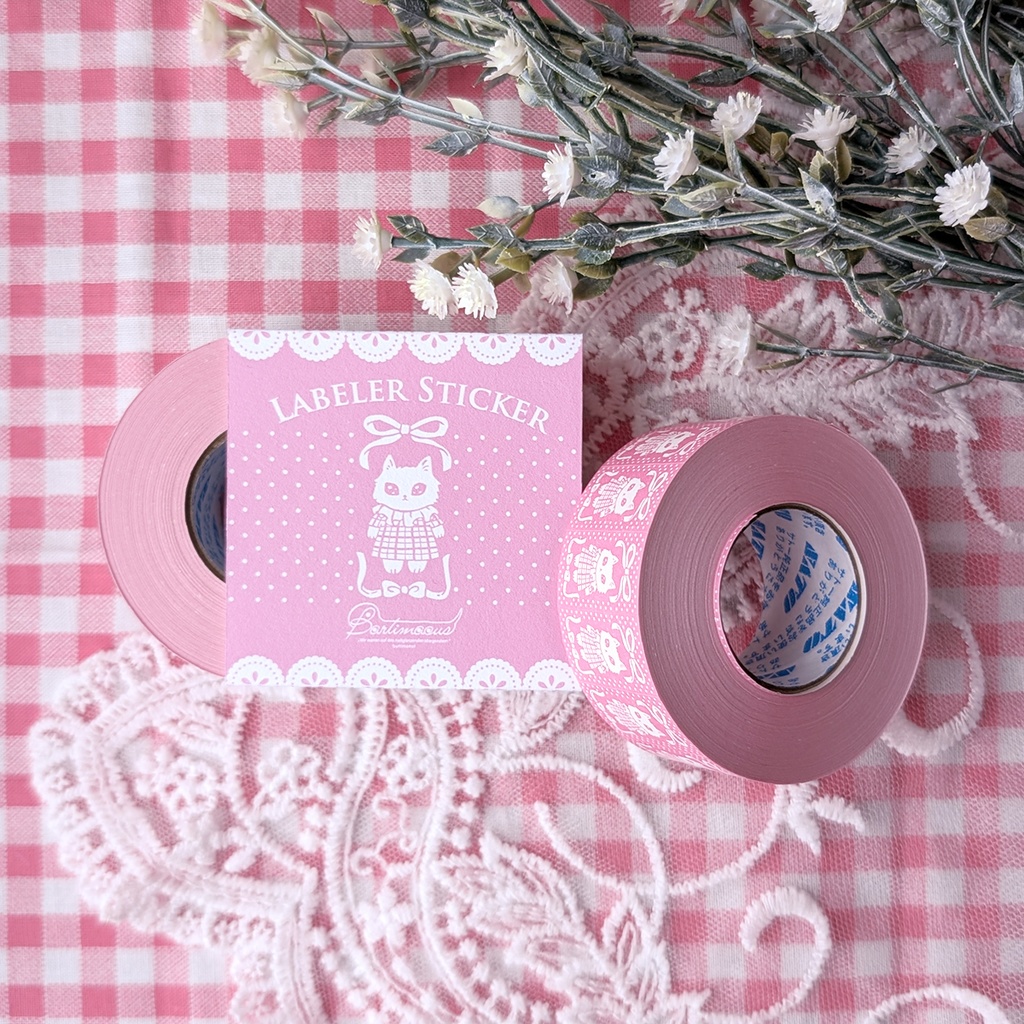 ラベラーシール《ねこ》【新色】