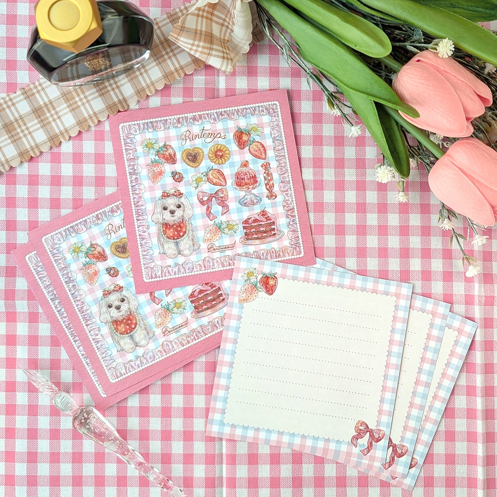 スクエア封筒・便箋《Printemps》