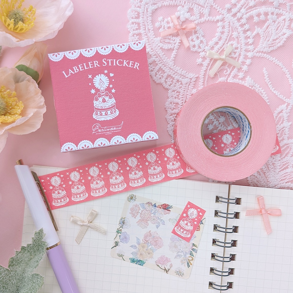 ラベラーシール《宝石》《ケーキ》《バラ》《スズラン》