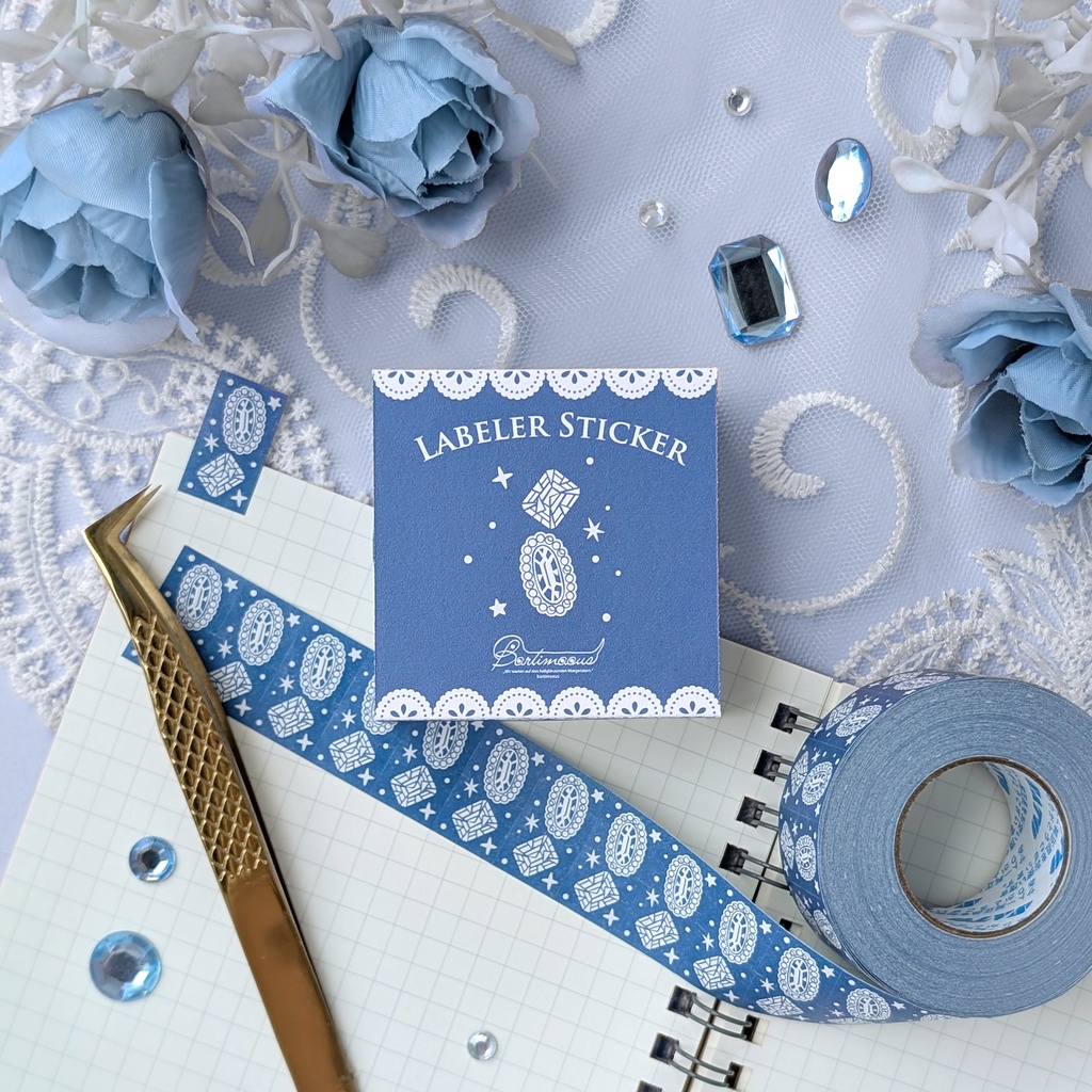 ラベラーシール《宝石》《ケーキ》《バラ》《スズラン》