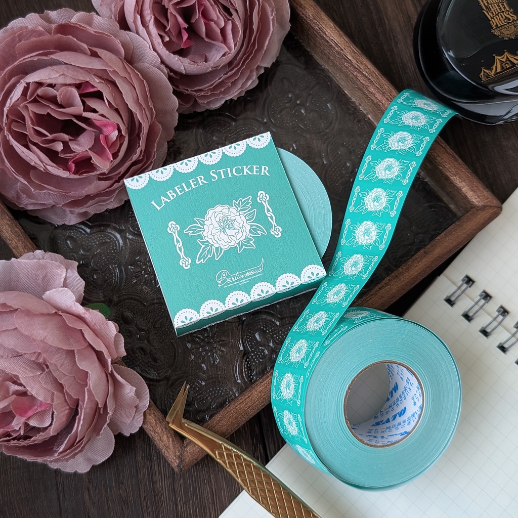 ラベラーシール《金魚》《牡丹》