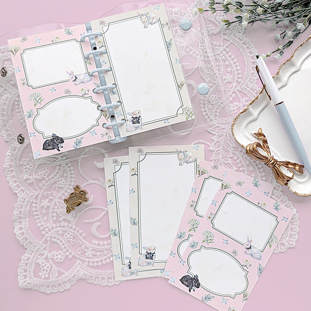 【新作】ミニ6手帳リフィル・スクエアメモペーパー《dream from slumbe》