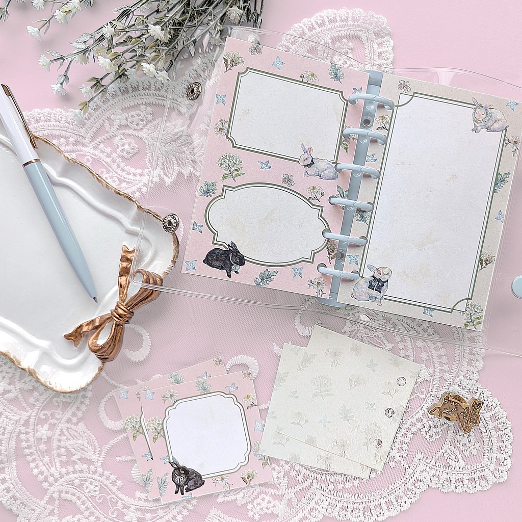 【新作】ミニ6手帳リフィル・スクエアメモペーパー《dream from slumbe》