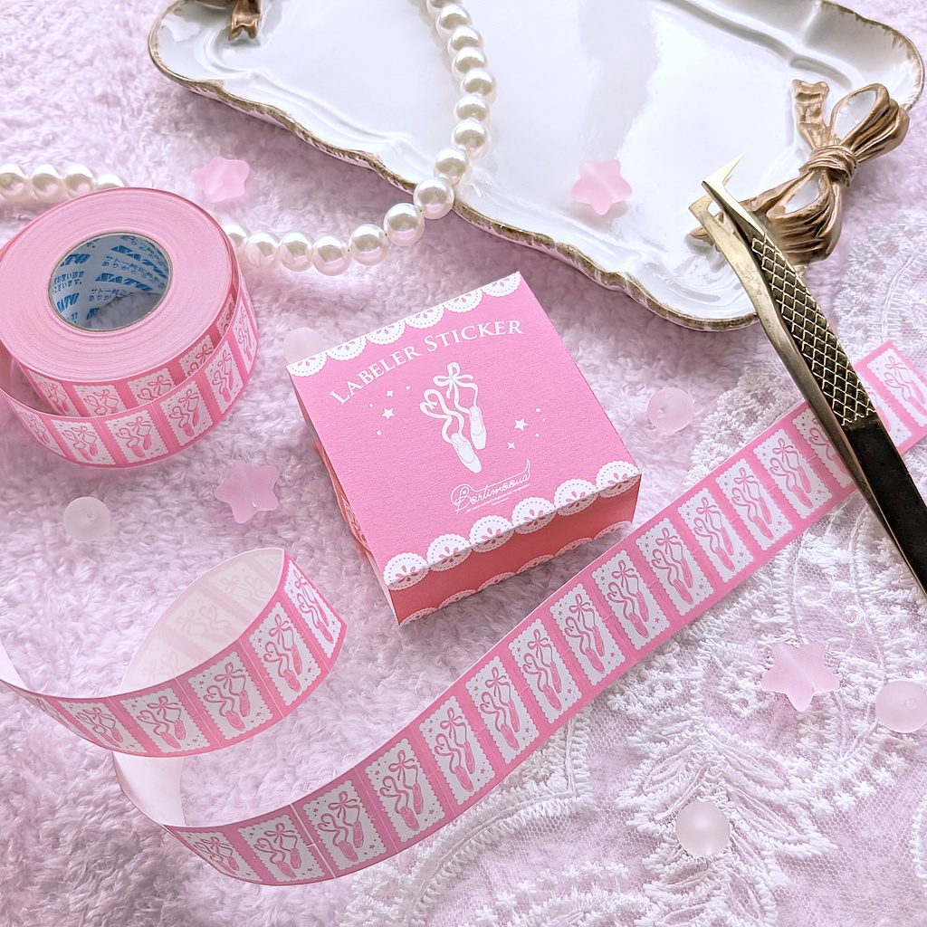 【新作】ラベラーシール《おばけ》《王冠》《バレエシューズ》