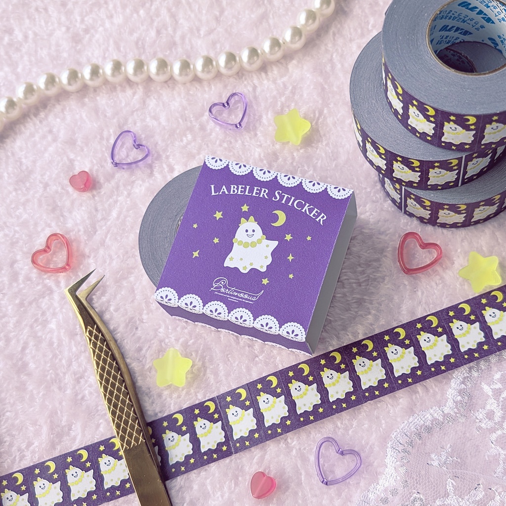 【新作】ラベラーシール《おばけ》《王冠》《バレエシューズ》