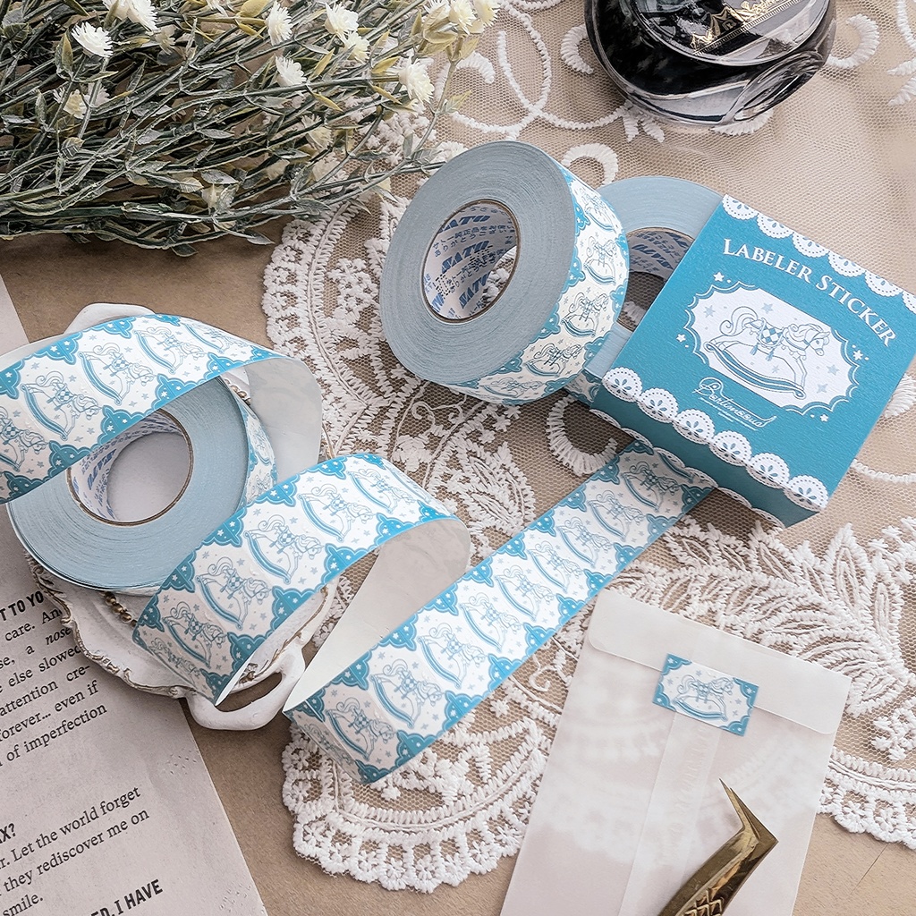 【新作】ラベラーシール《サーカステント》《木馬》《クラウンベア》