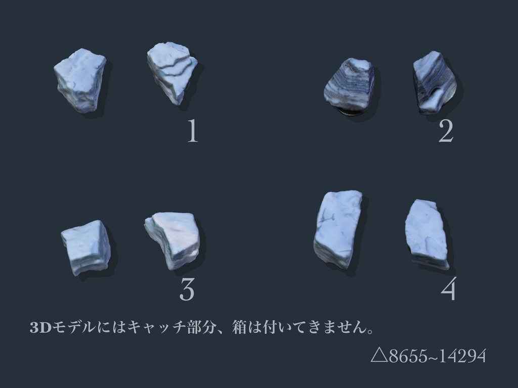 【3Ⅾモデル+アクセサリー本体】layer piece(ピアス/イヤリング)【RVELTA】