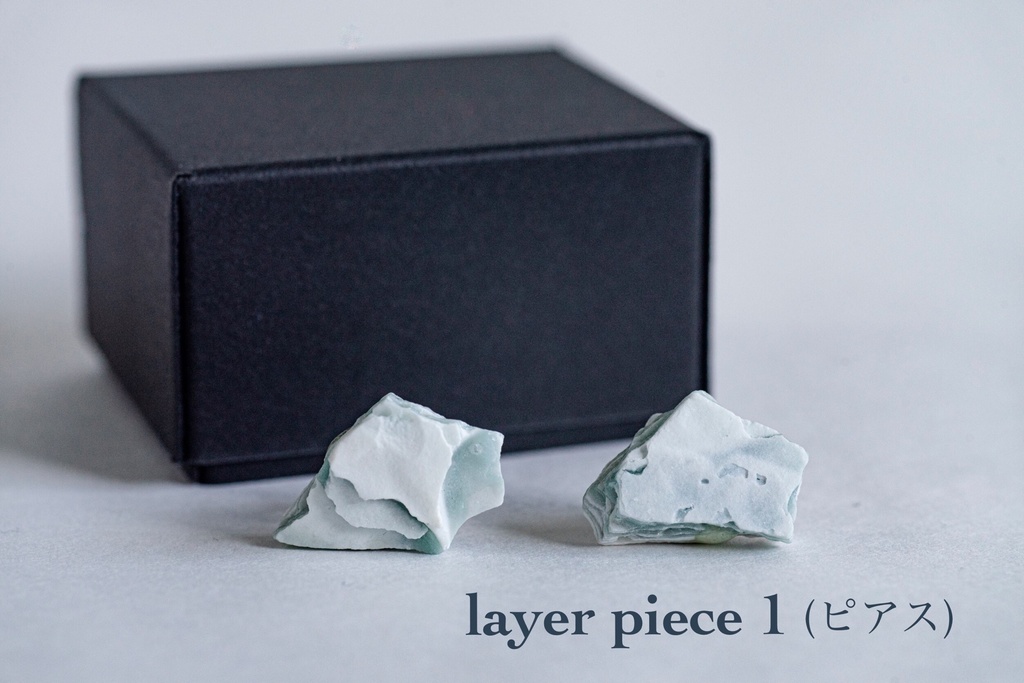 【3Ⅾモデル】layer piece(ピアス/イヤリング)【RVELTA】