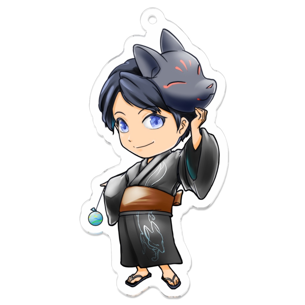 影ノサキ アクリルキーホルダー - SD浴衣ver-