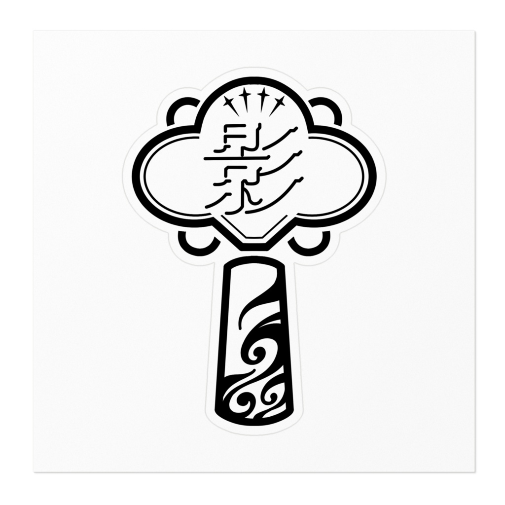 影ノサキ(大人) 紋 ステッカー 100mm~160mm